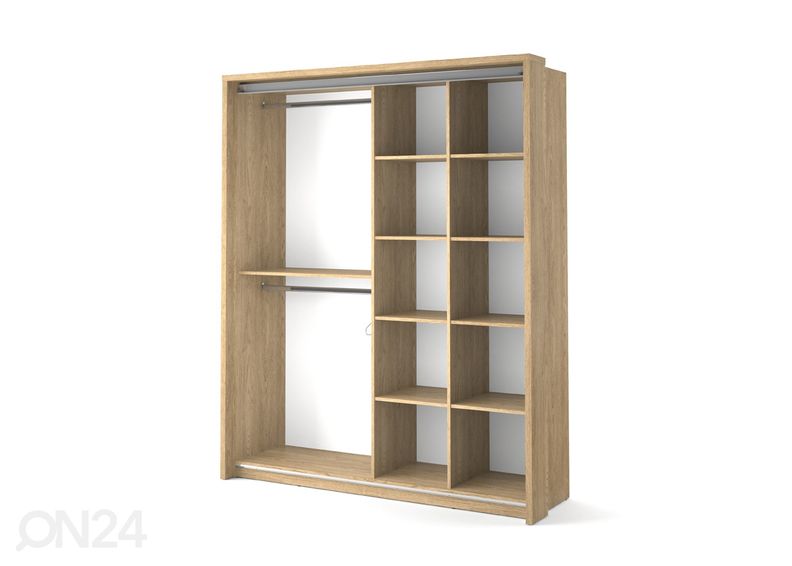 Lükandustega riidekapp 180 cm suurendatud