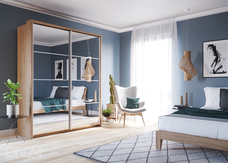 Lükandustega riidekapp 180 cm suurendatud