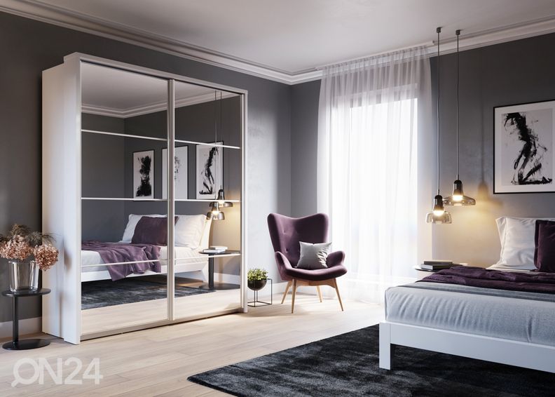 Lükandustega riidekapp 180 cm suurendatud