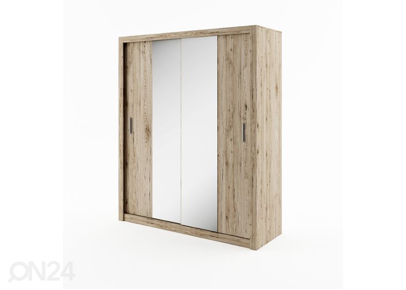 Lükandustega riidekapp 180 cm suurendatud