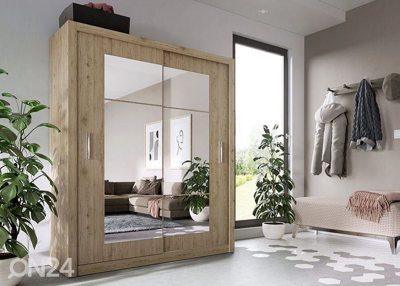 Lükandustega riidekapp 180 cm suurendatud