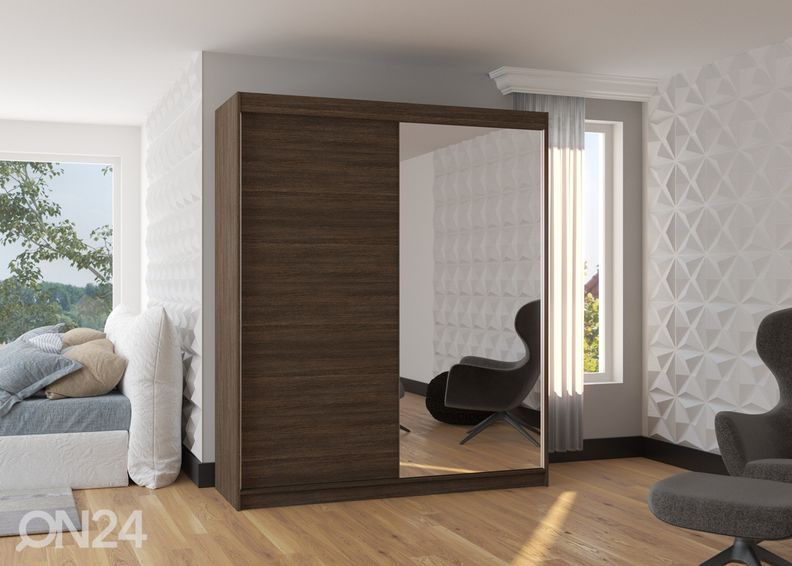 Lükandustega riidekapp 180 cm suurendatud