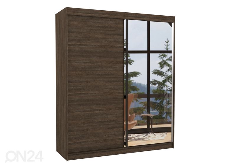 Lükandustega riidekapp 180 cm suurendatud