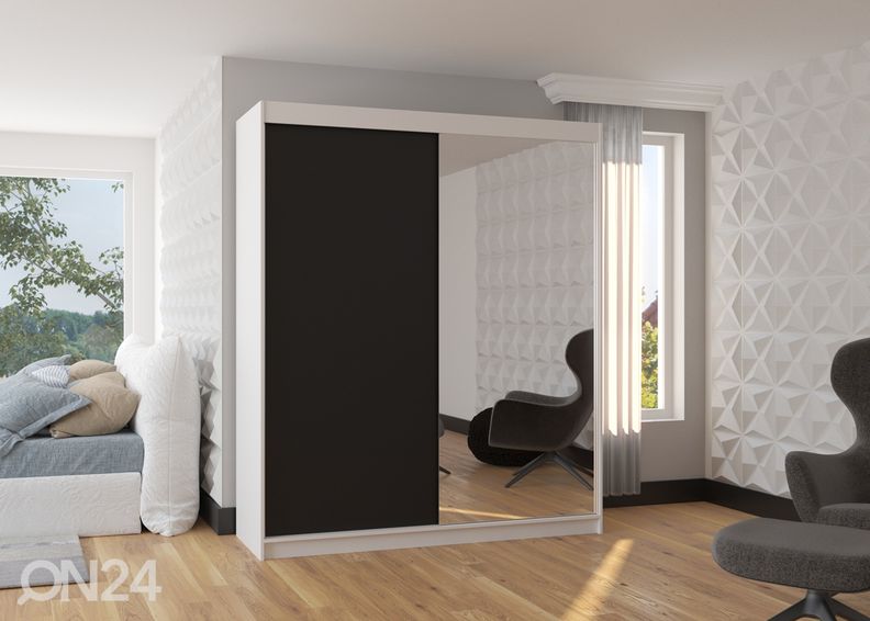 Lükandustega riidekapp 180 cm suurendatud