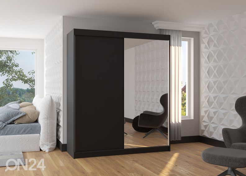 Lükandustega riidekapp 180 cm suurendatud