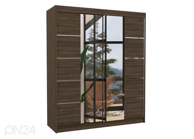 Lükandustega riidekapp 180 cm suurendatud