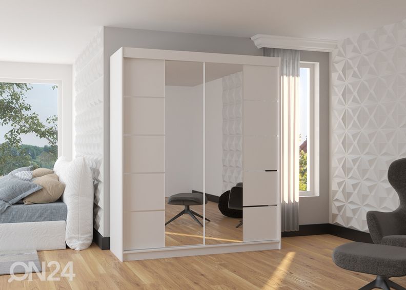 Lükandustega riidekapp 180 cm suurendatud