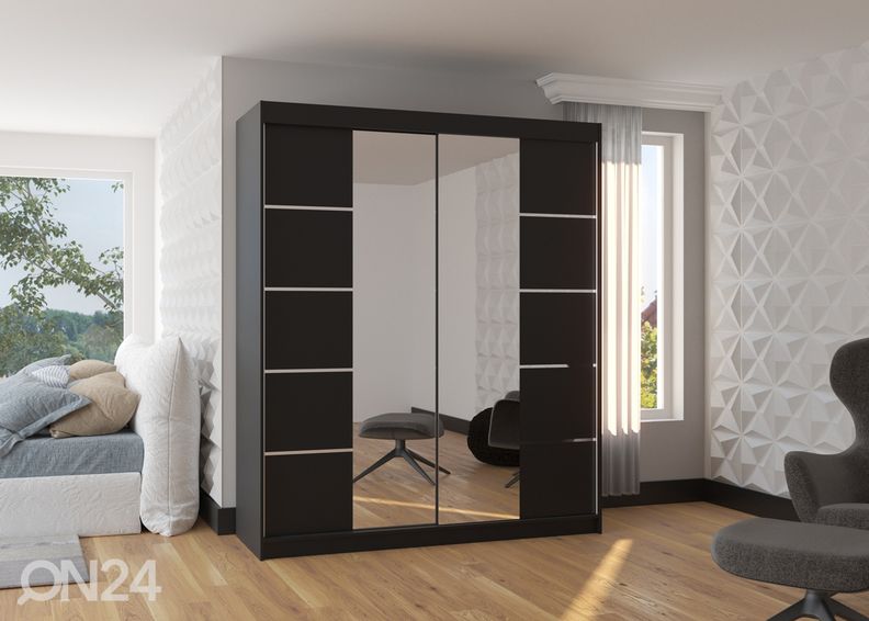 Lükandustega riidekapp 180 cm suurendatud