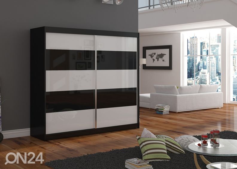 Lükandustega riidekapp 180 cm suurendatud