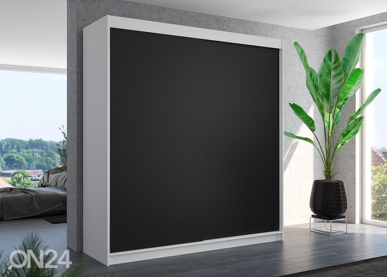 Lükandustega riidekapp 200 cm suurendatud