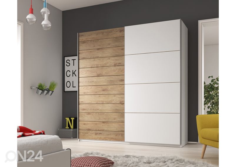 Lükandustega riidekapp 200 cm suurendatud