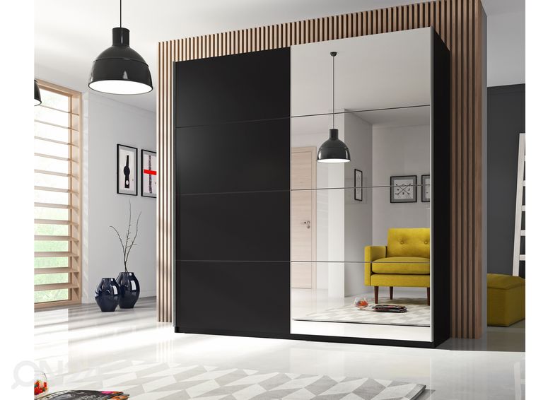 Lükandustega riidekapp 200 cm suurendatud