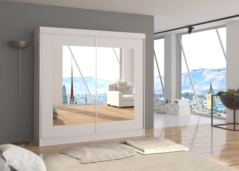 Lükandustega riidekapp 200 cm suurendatud