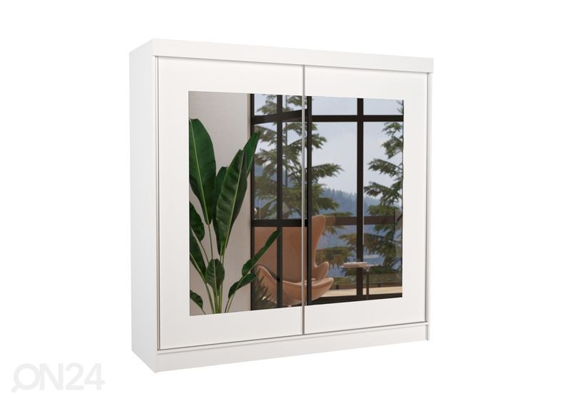 Lükandustega riidekapp 200 cm suurendatud