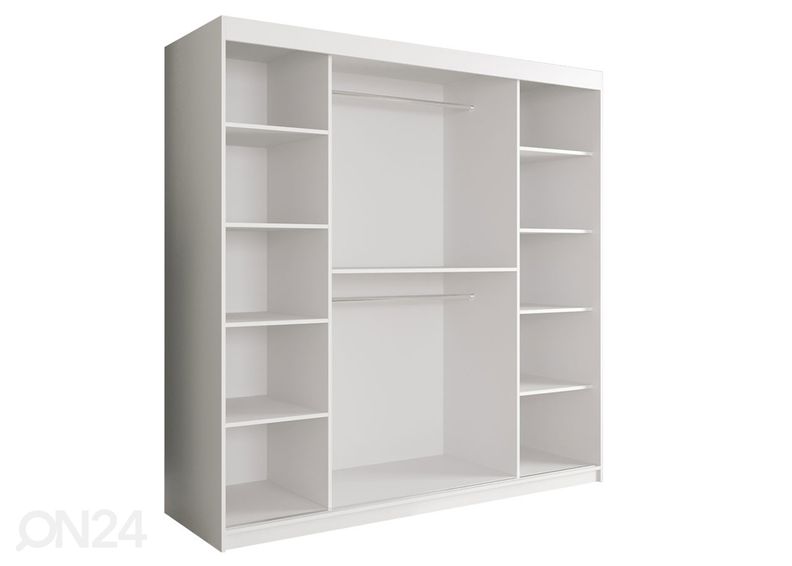 Lükandustega riidekapp 200 cm suurendatud