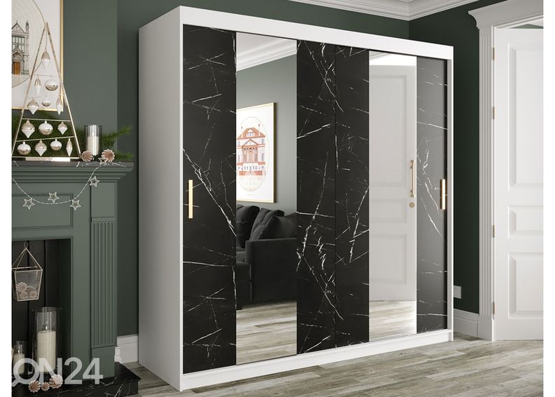 Lükandustega riidekapp 200 cm suurendatud