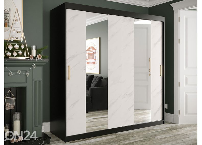 Lükandustega riidekapp 200 cm suurendatud