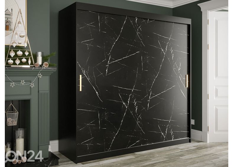 Lükandustega riidekapp 200 cm suurendatud