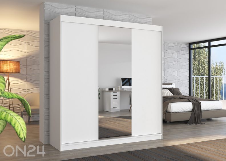 Lükandustega riidekapp 200 cm suurendatud