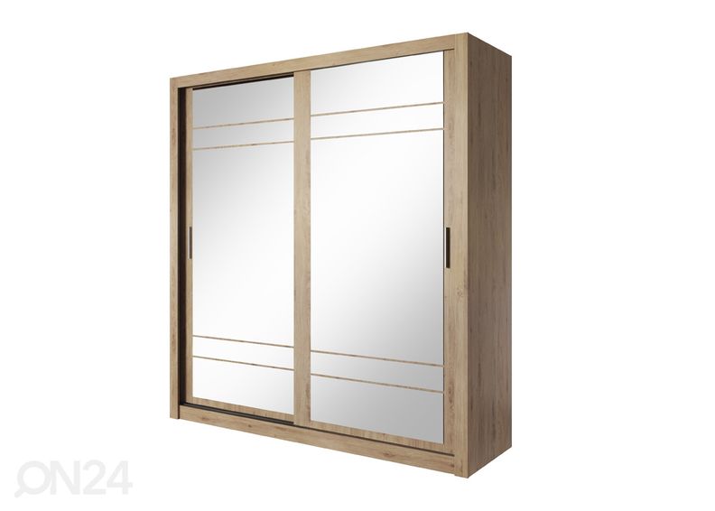 Lükandustega riidekapp 203 cm suurendatud