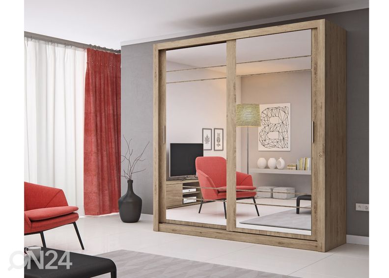 Lükandustega riidekapp 203 cm suurendatud