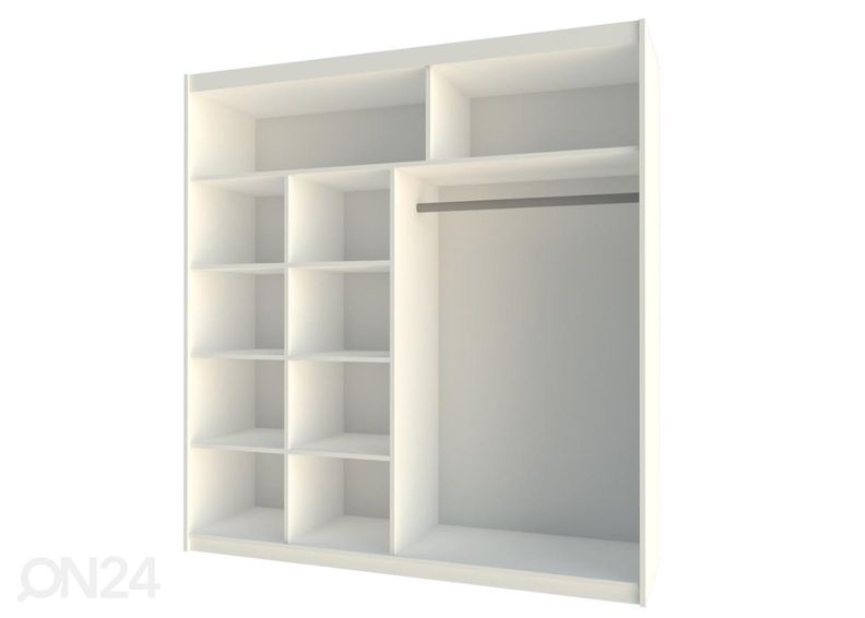 Lükandustega riidekapp 203 cm suurendatud