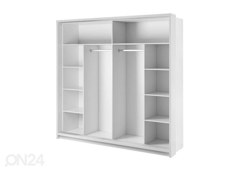 Lükandustega riidekapp 220 cm suurendatud