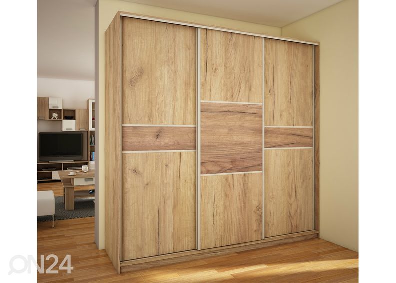 Lükandustega riidekapp 220 cm suurendatud
