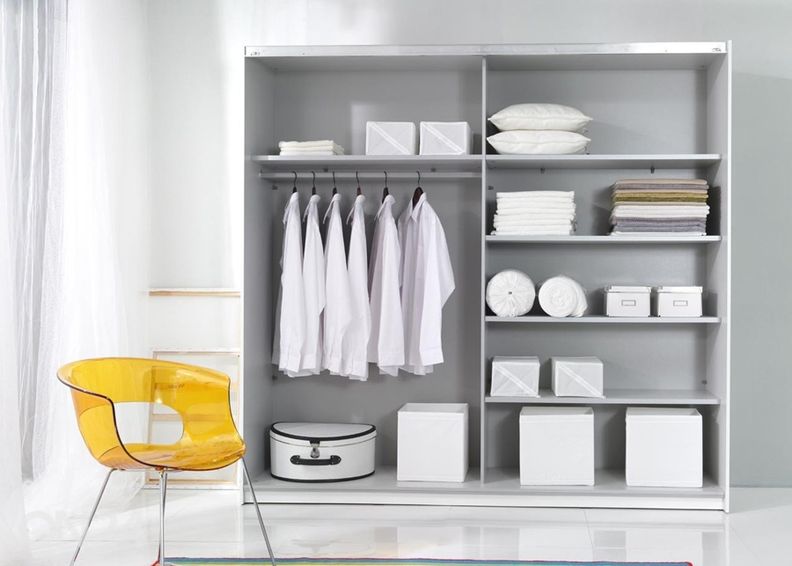 Lükandustega riidekapp 221 cm suurendatud