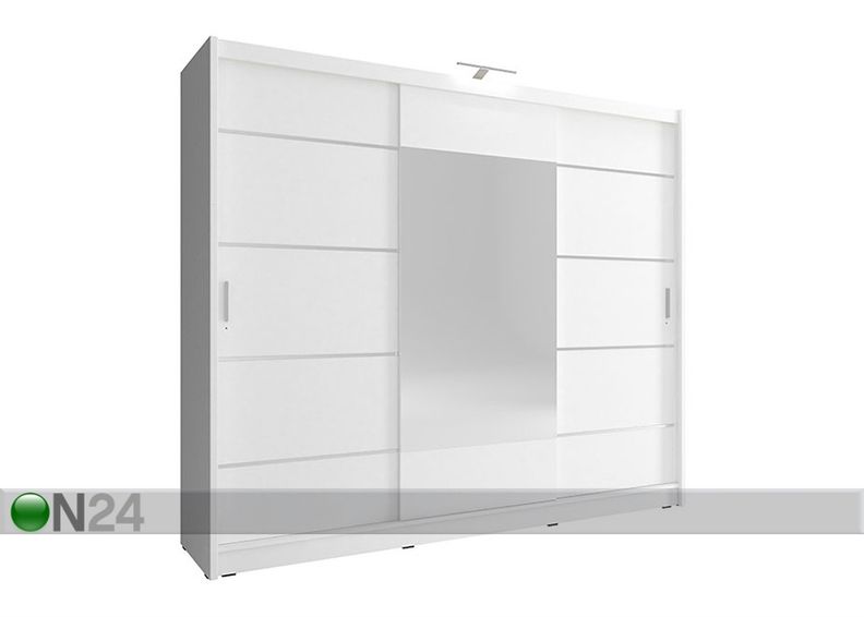 Lükandustega riidekapp 250 cm suurendatud