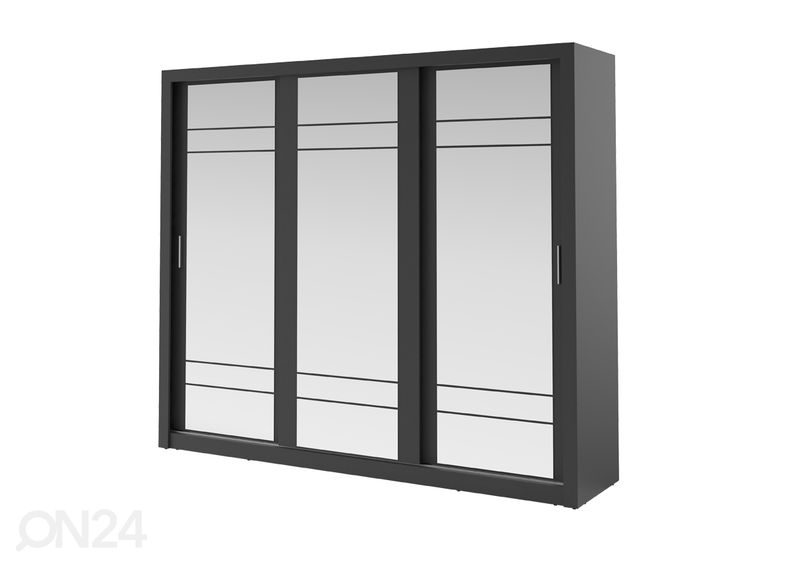 Lükandustega riidekapp 250 cm suurendatud