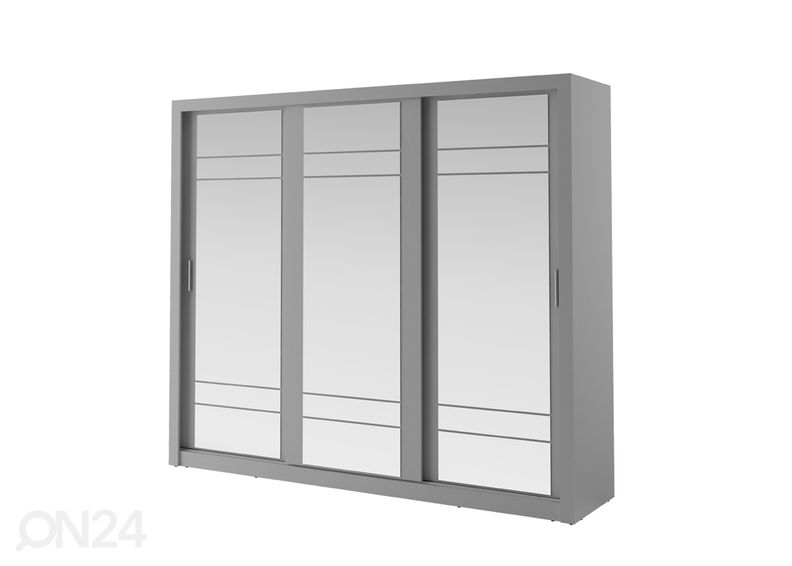 Lükandustega riidekapp 250 cm suurendatud