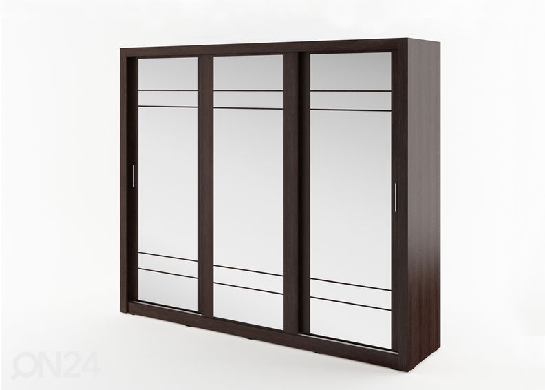 Lükandustega riidekapp 250 cm suurendatud