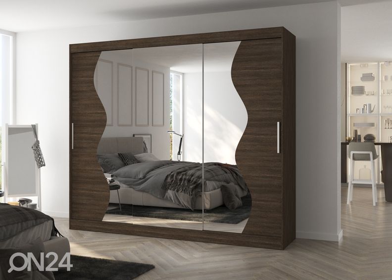 Lükandustega riidekapp 250 cm suurendatud