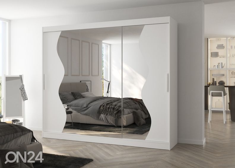 Lükandustega riidekapp 250 cm suurendatud