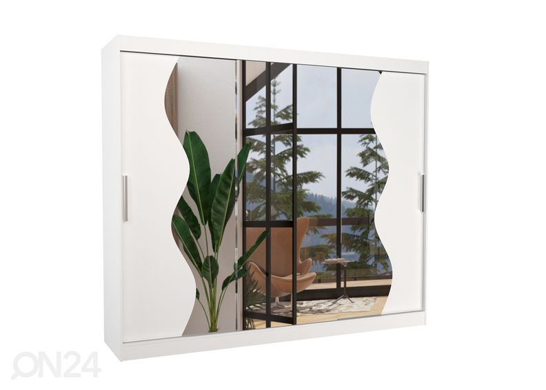 Lükandustega riidekapp 250 cm suurendatud