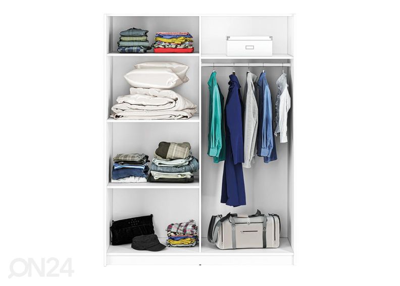 Lükandustega riidekapp suurendatud