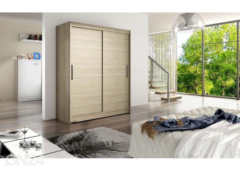 Lükandustega riidekapp suurendatud