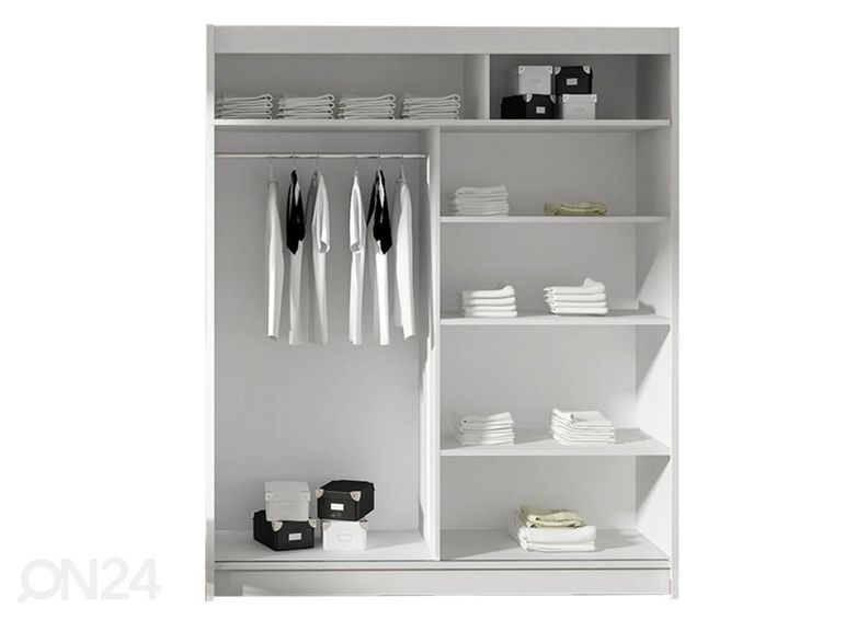 Lükandustega riidekapp suurendatud