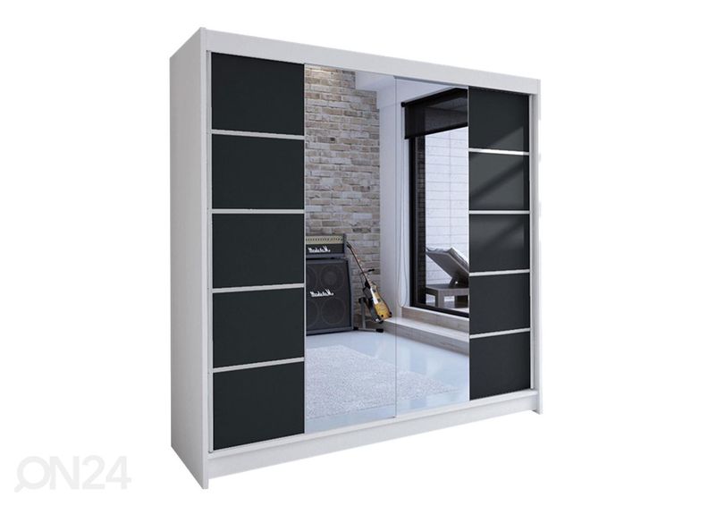 Lükandustega riidekapp suurendatud