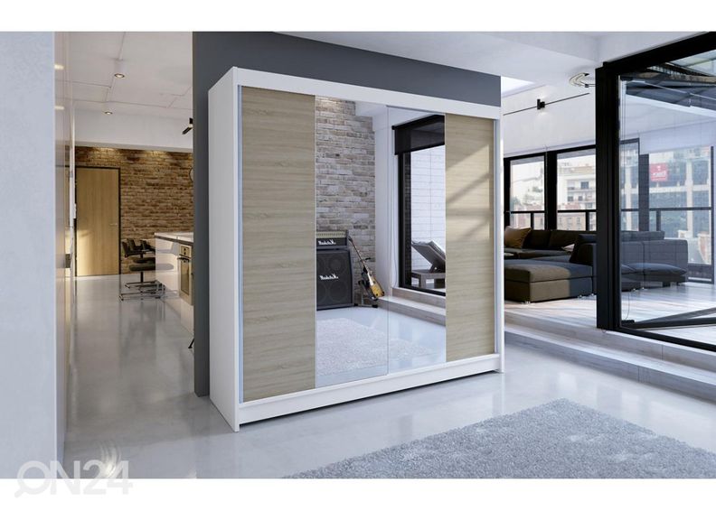 Lükandustega riidekapp suurendatud