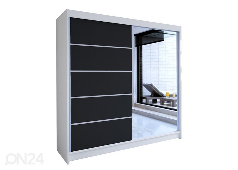 Lükandustega riidekapp suurendatud