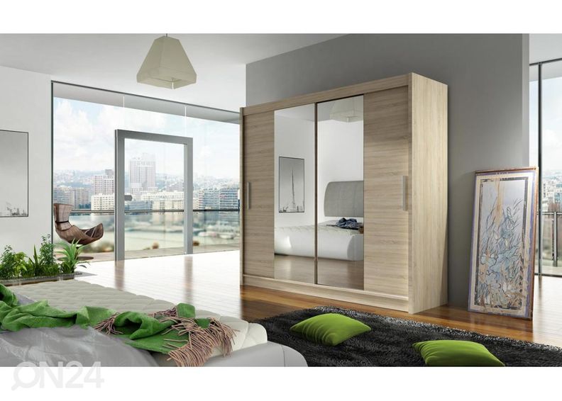 Lükandustega riidekapp suurendatud