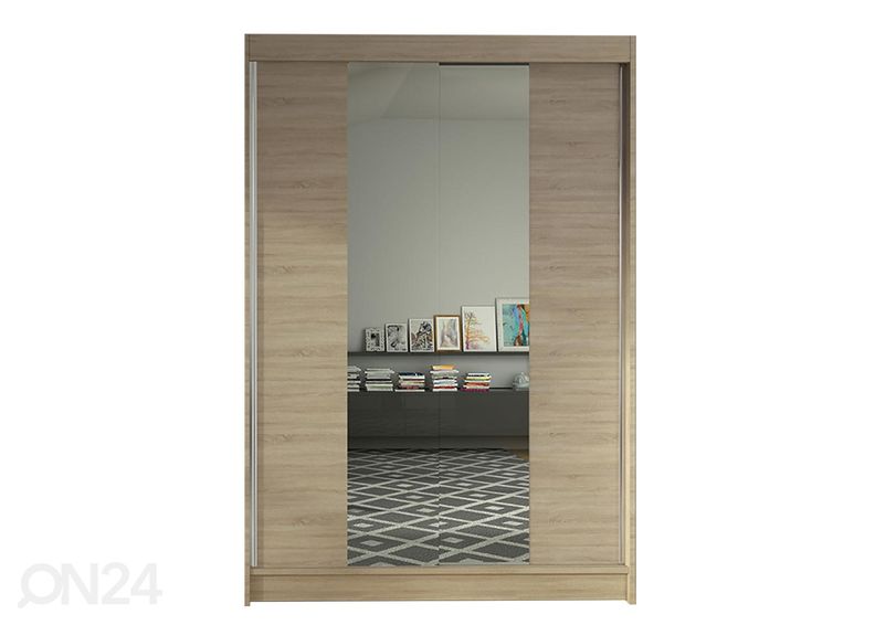 Lükandustega riidekapp suurendatud