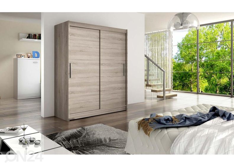 Lükandustega riidekapp suurendatud