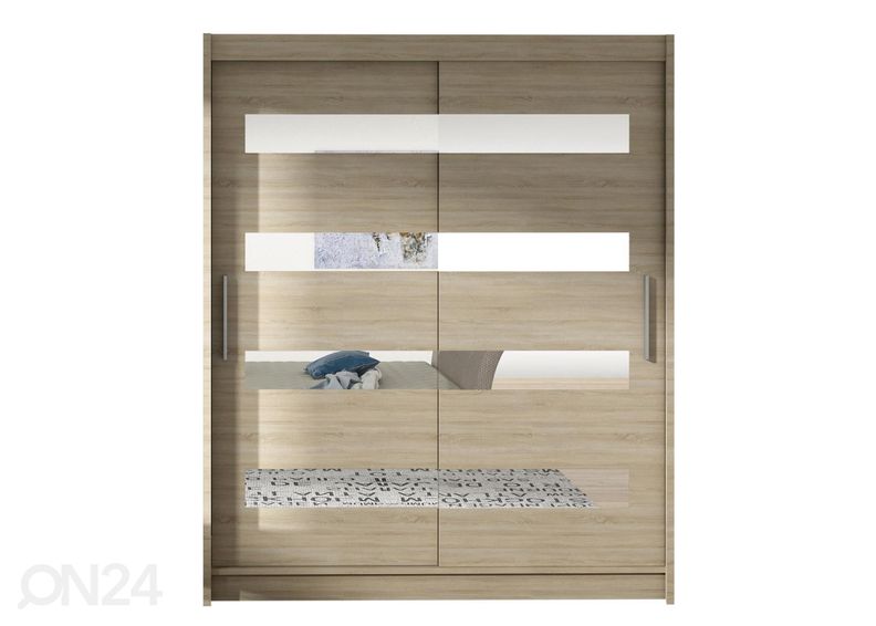 Lükandustega riidekapp suurendatud