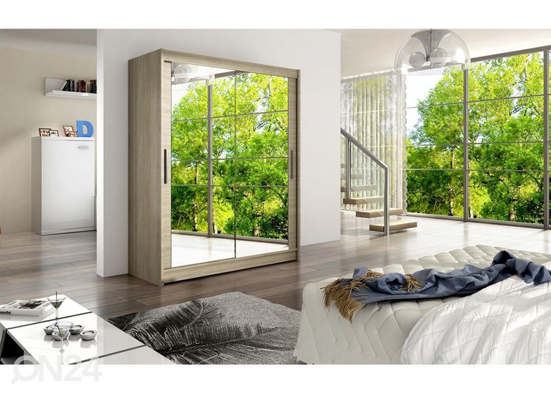 Lükandustega riidekapp suurendatud