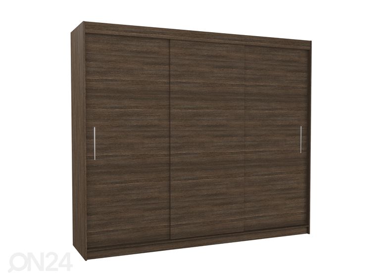 Lükandustega riidekapp Amanda 250 cm suurendatud