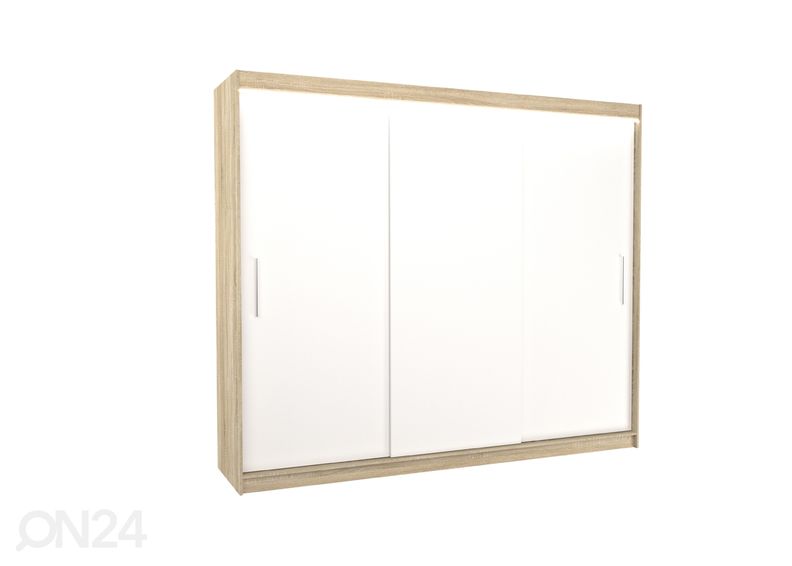 Lükandustega riidekapp Amanda I 250 cm + LED suurendatud