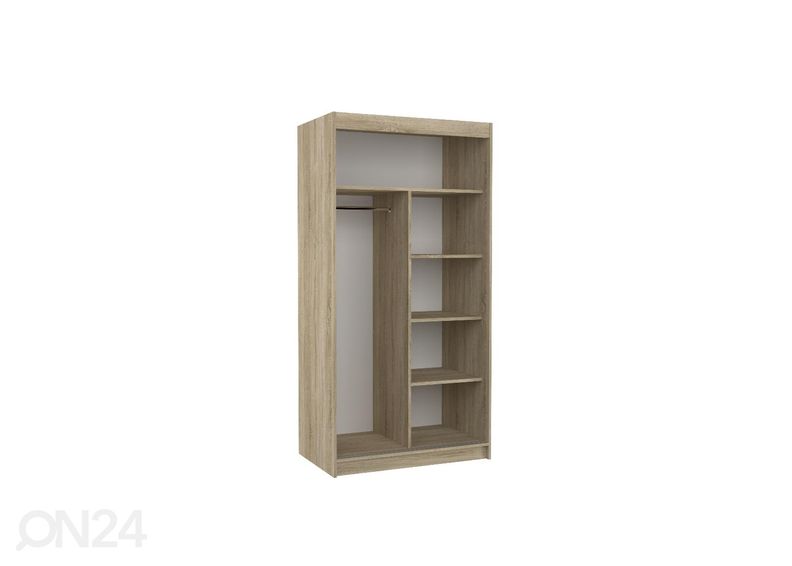 Lükandustega riidekapp Asta 100 cm suurendatud